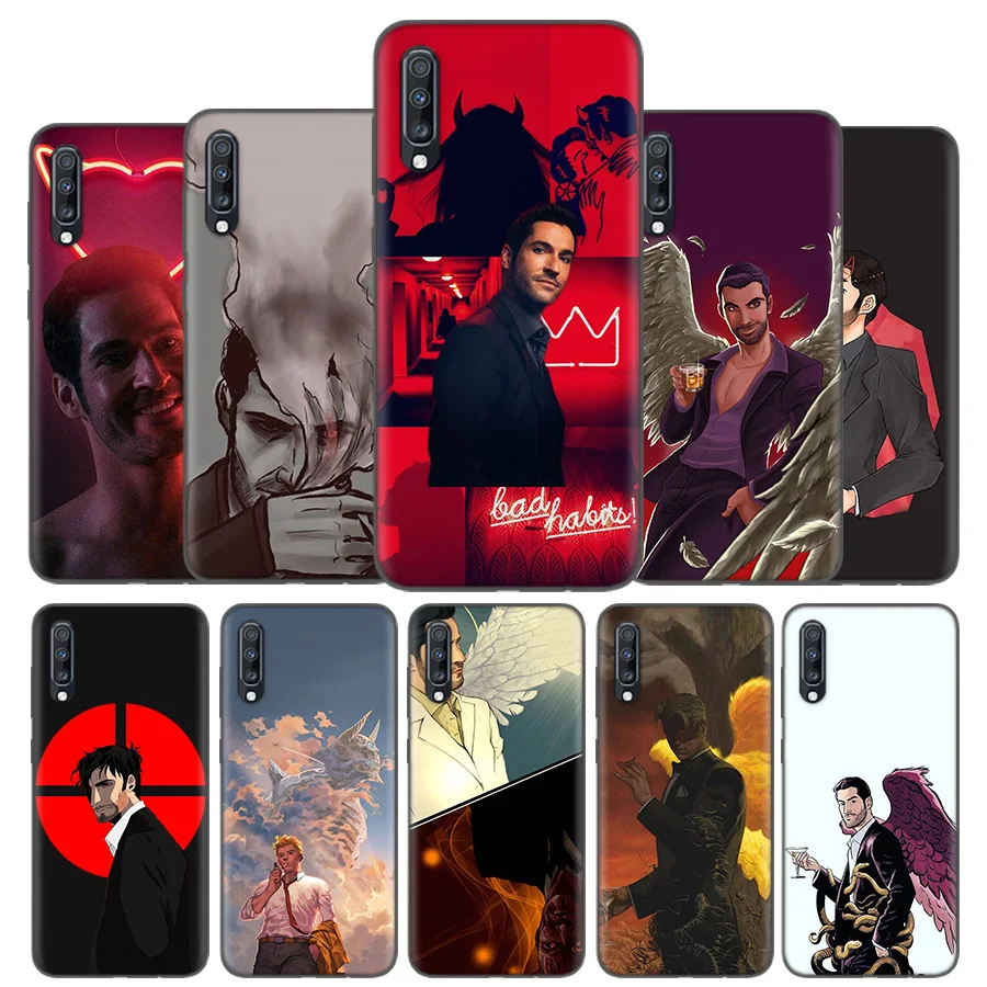 

Silicone Case Cover For Samsung Galaxy A50 A80 A70 A60 A40 A30 A20 A20e A10 A9 A8 A7 A6 Plus 2018 Note 10 9 8 Lucifer TV Fundas