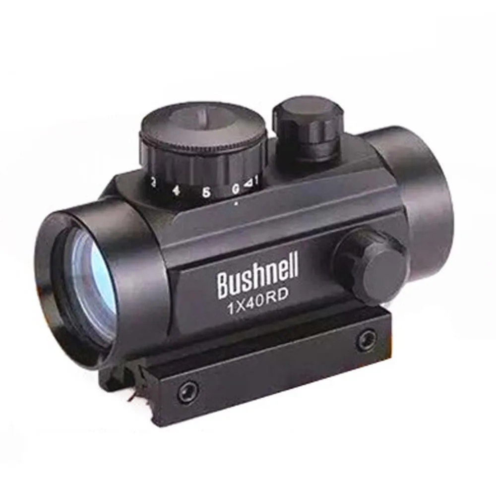 

Tactical 1X40 Red Green Dot Sight Scope Optic Collimator Hunting Riflescope for Shot Gun Airsoft 11/20mm Rail Mount Riflescopes