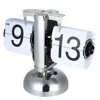 ZK30 Flip Digital Clock Small Scale Table Clock Retro Flip Clock Stainless Steel Flip Internal Gear Operated Clock Home Decor 2