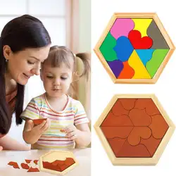 Деревянные пазлы, игрушки, упражнения для ребенка, познание цвета и Геометрическая головоломка, доска, геометрическая форма, Детская