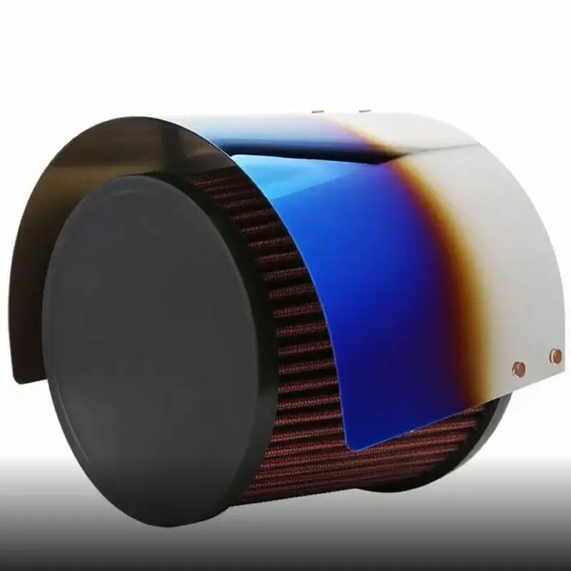 ABS жареный синий автомобильный воздушный фильтр Универсальный аксессуары для декорирования машины автомобильный конус воздухозаборника спортивный воздушный фильтр крышка