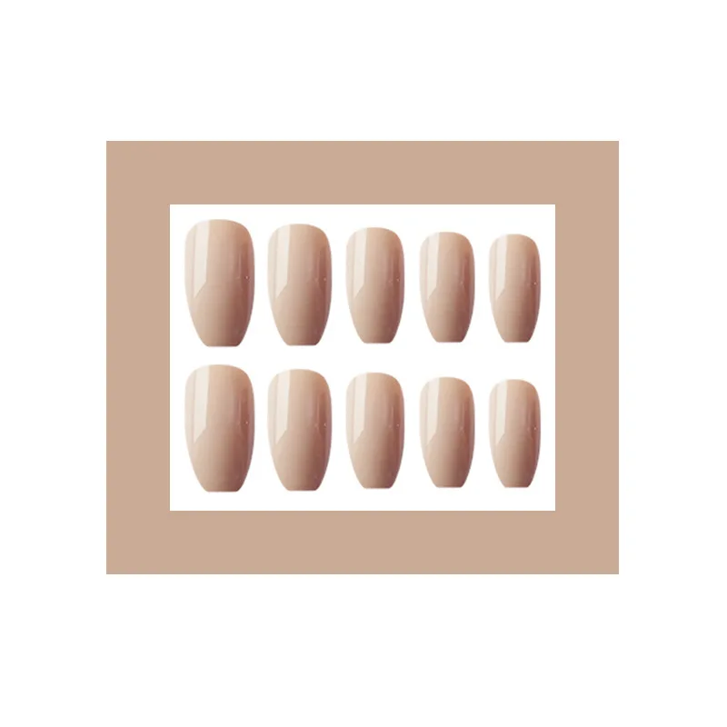 Nusx Nude Extra Long False Nails Tips Oval Sharp End Stilettos Fake Nail Nude Color UV 3