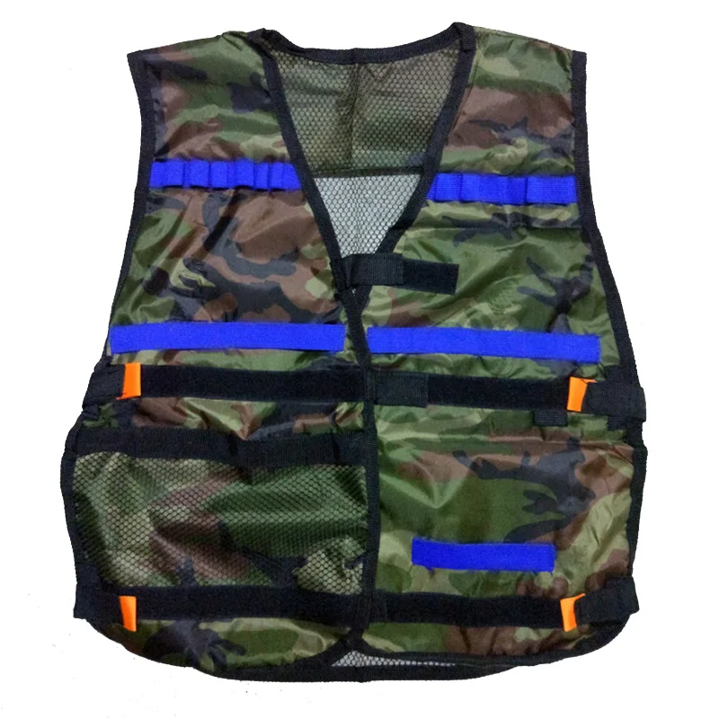 Camouflage vest Тактическое оборудование пистолет shuttle Bullet Magazine для Nerf пистолет аксессуары зажим для пули совместимый Tacticalvest - Цвет: Camouflage vest