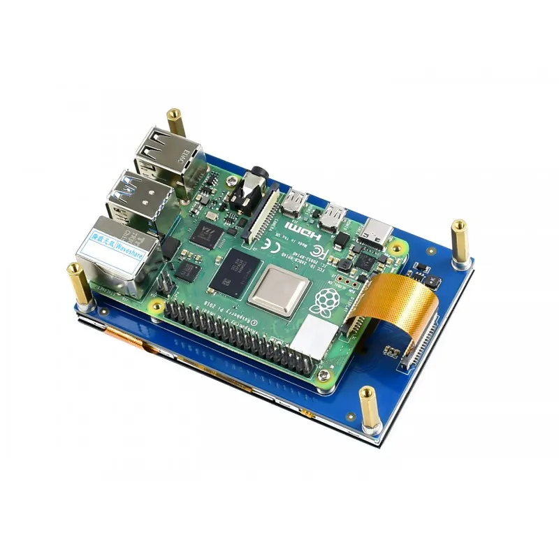 4 3 дюймовый емкостный сенсорный дисплей для Raspberry Pi 800 × 480 IPS широкоугольный MIPI DSI
