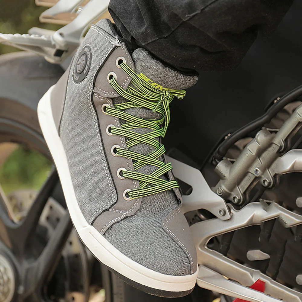 SCOYCO/Мужские ботинки в байкерском стиле; ботинки для мотокросса; дышащие ботинки для гонок; Botas Para Moto
