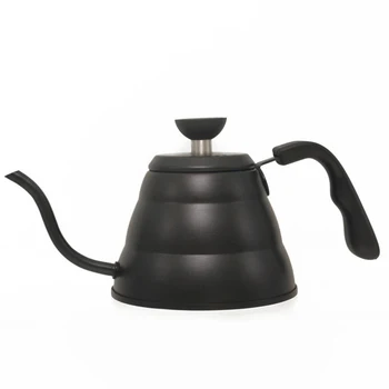

1L Stainless Steel Gooseneck Coffee Pot Pour-Over Coffee Kettle with Filter Hand Drip Coffee Pot Tea Percolator Teapot