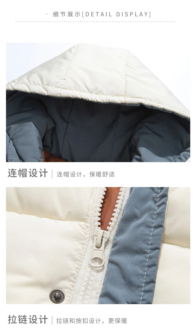 Winter Down Jacket Children Girls Clothing Kids Clothes Boys Outerwear Coats Parka Waterproof Snowsuit White