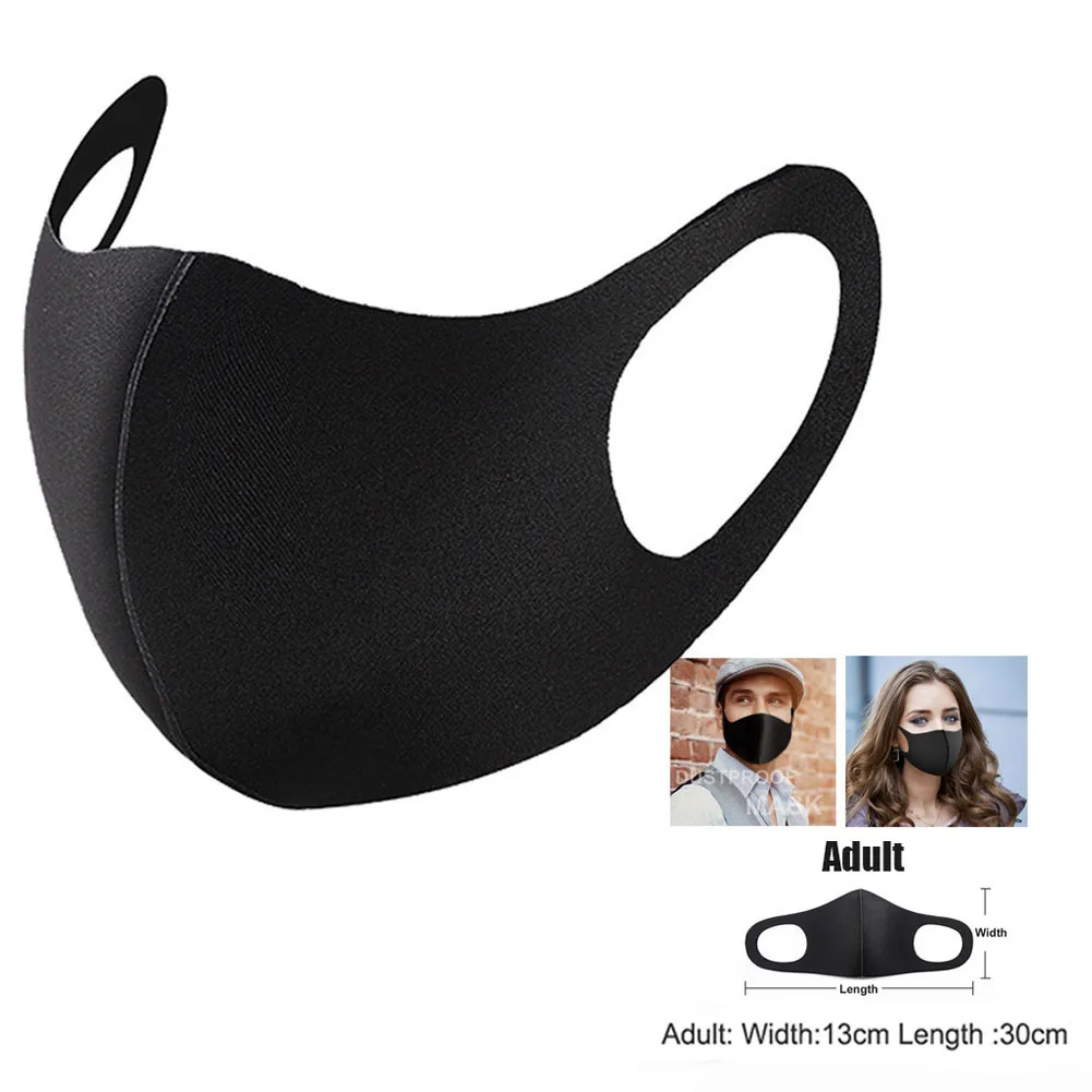 

Kids Adult 3D Mouth Mask 3-Layer Anti-fog Haze Dust Face Mask Anti Pollution Safety Protective Mask Reusable Mouth Cover