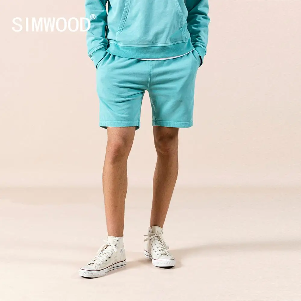 Jersey Shorts Tracksuits Jogger Sweatpants Comfortable Summer 100%Cotton New SIMWOOD