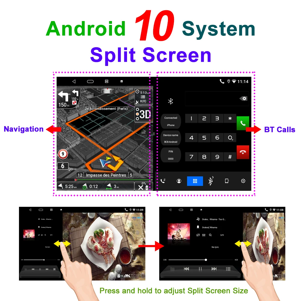 Android 10 DSP RDS IPS 2.5D 2 Din Автомобильный мультимедийный плеер 9 &quotGPS WIFI Авторадио для