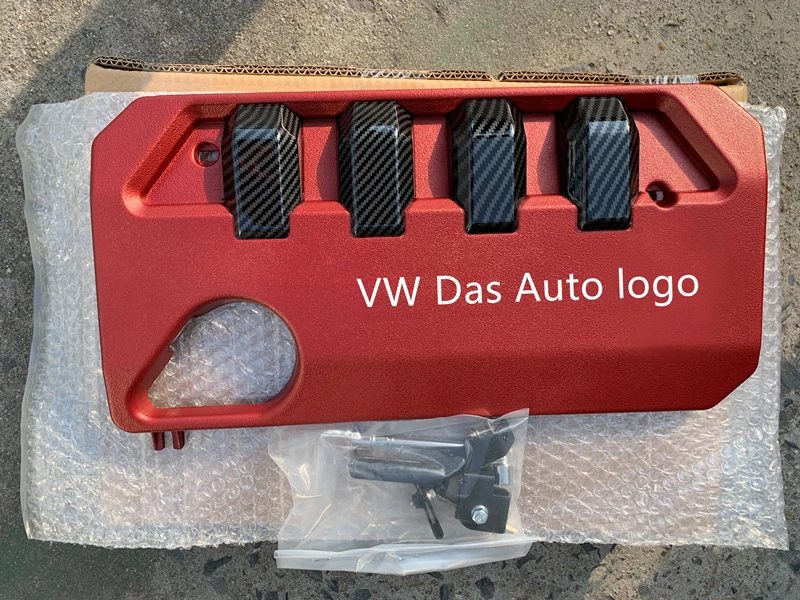 VW polo л Защитная крышка для двигателя автомобиля рамка звукоизоляция капот для автомобиля крышка автомобильной аккумуляторной батареи украшение автомобиля модификация - Название цвета: 3