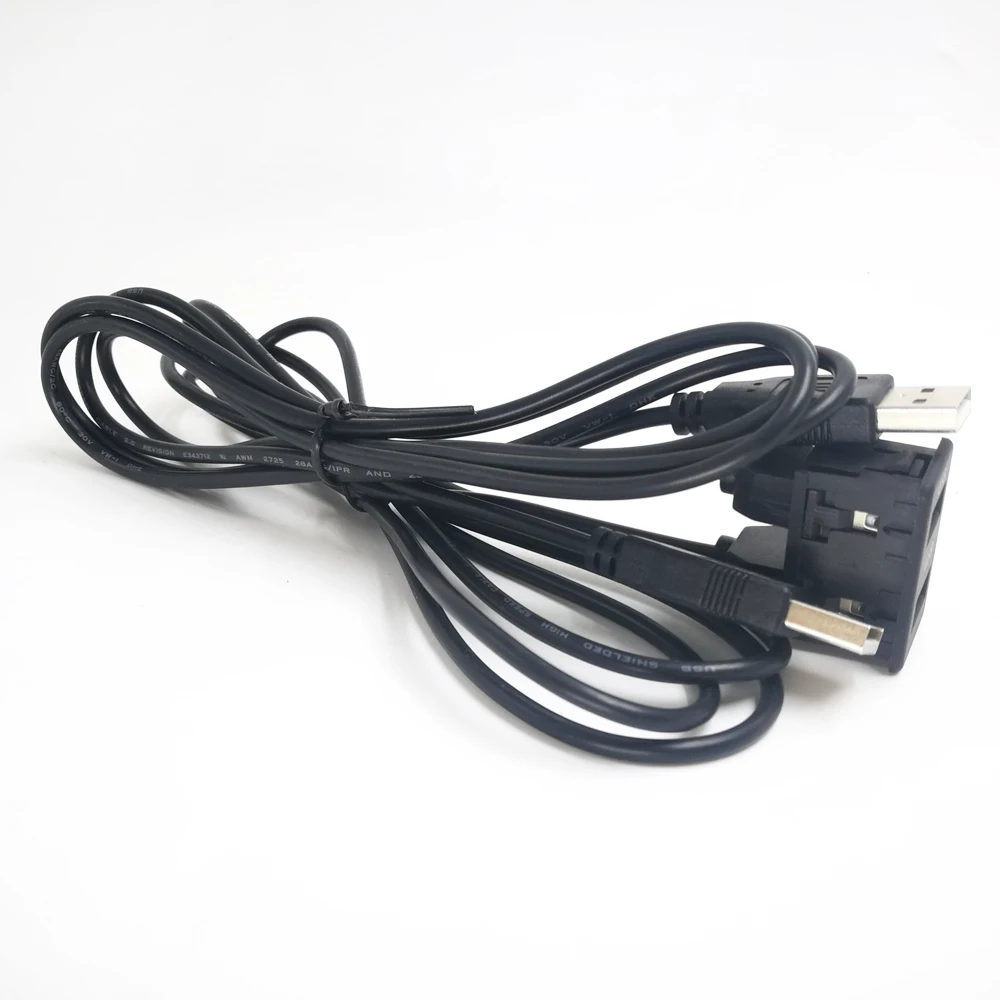 Biurlink 2 USB порта двойной разъем зарядный кабель аудио линия адаптер для BMW E46 E39 E53
