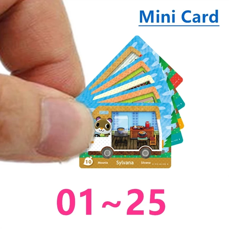 2021 New Data RV No.1 to No.25 ACNH Dream Island Mini Card Amxxboen NFC Card Ntag215 for NS Switch Games chamberlain remote