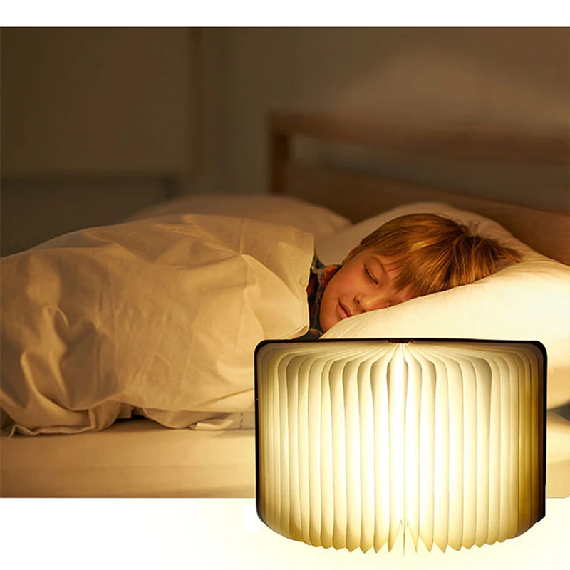 Светодиодный USB лампа книга светодиодный ночной Светильник кожа 5В