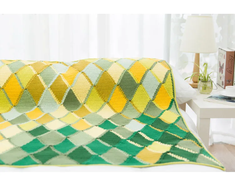 105*115cm colorido esmalte crochê cobertor berçário seguro
