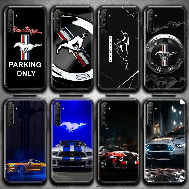 

Luxury Sports Car Brand Mustang Logo Phone Case For OPPO Realme 6 Pro Realme C3 5 Pro C2 RENO2-Z A11X