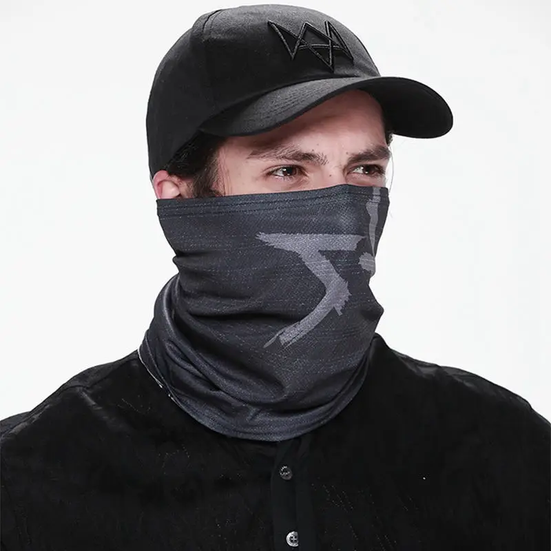 Новый Watch Dogs модная маска для лица Aiden Pearce половина ветрозащитный хлопок шею шарф