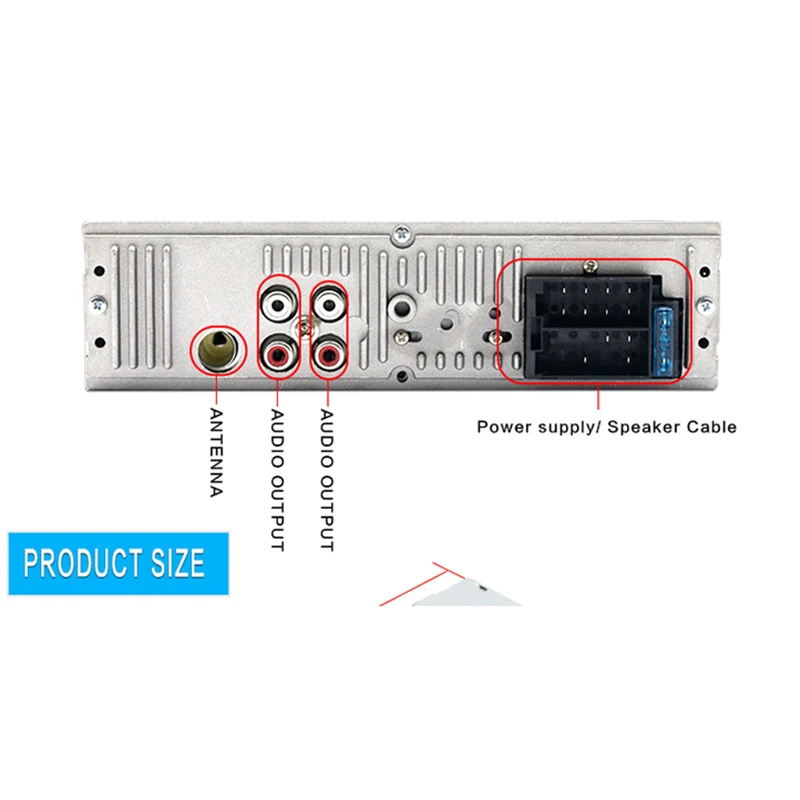Автомобильный приемник с дистанционным управлением, Авторадио, автомобильный радиоприемник 12 В, Bluetooth In-dash 1 Din, USB/AUX/FM радио, горячая