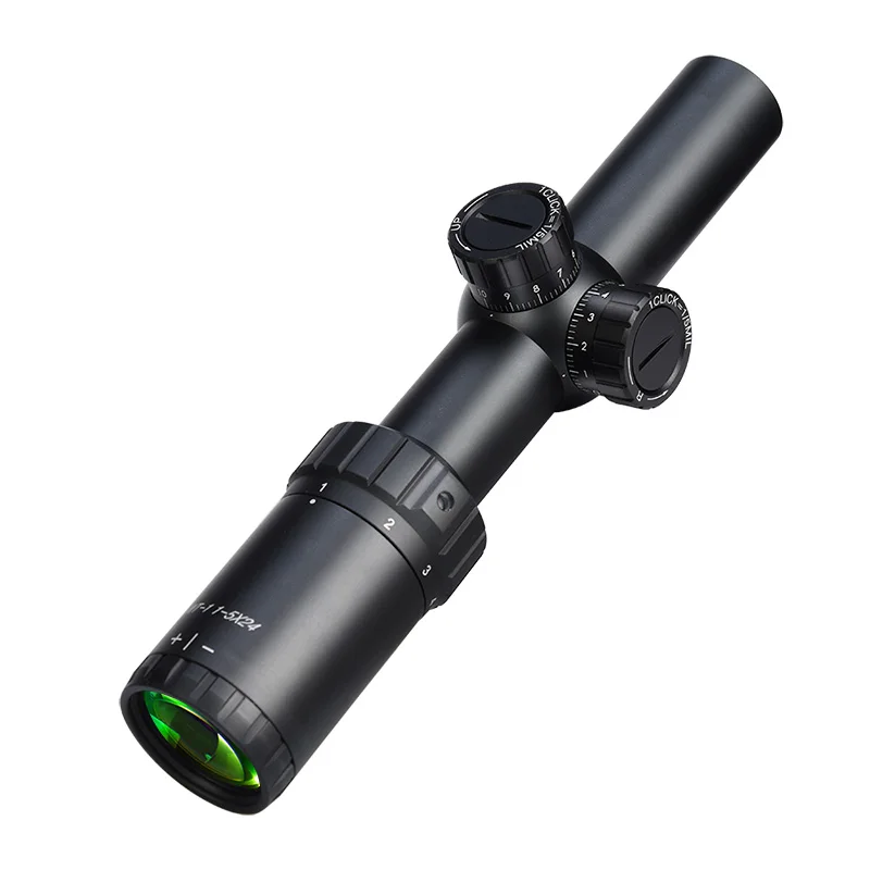 WESTHUNTER 1-5X24 компактный охотничий прицел Mil Dot сетка Riflescope противоударные башенки Блокировка сброса оптических прицелов для воздушного пистолета