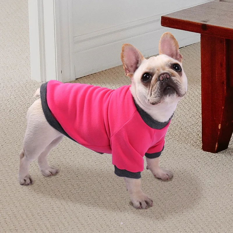 Warm Dog Clothes Autumn Puppy Pet Coat Cotton Soft Pullover Dog Shirt