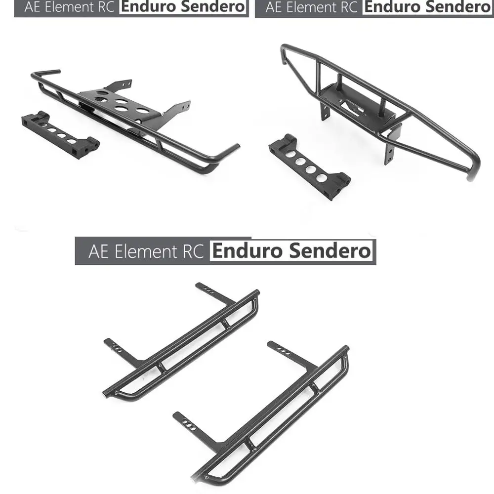 Металлический &quot&quot BONE передний бампер + задний Боковая педаль для AE Element RC Enduro