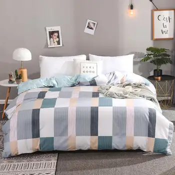 

Wholesale 1 pcs bed set 100%Cotton Duvet /Quilt/Blanket Cover Queen King Twin Size 180*220/200*230cm Comforter Cover Pillowcase