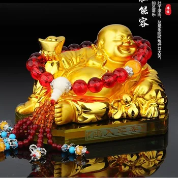 

Car perfume, car accessories, Maitreya Buddha new large size gold-plated perfume perfume car accessories. car ornament
