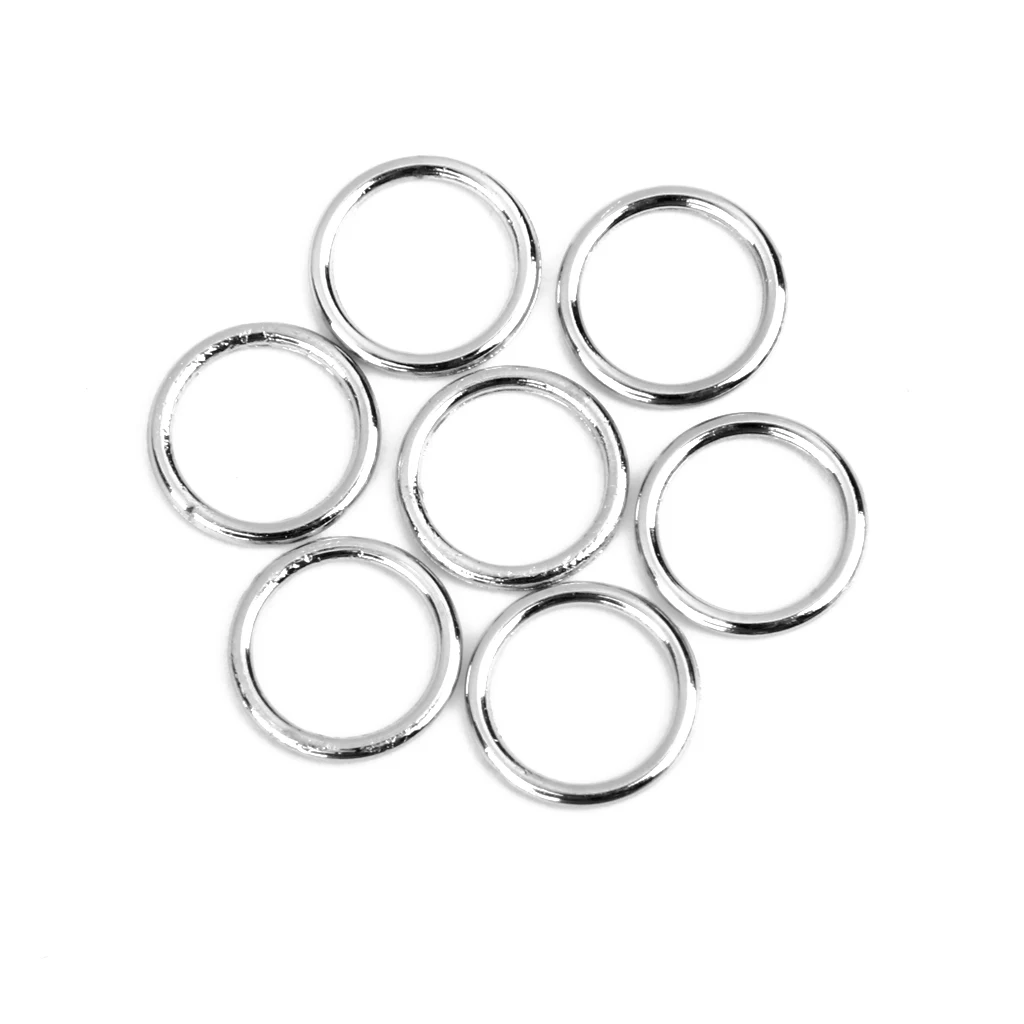 200 Pieces Bra Rings and Sliders - Lingerie Strap Adjusters Metal Hooks Rings for Sewing - 10mm