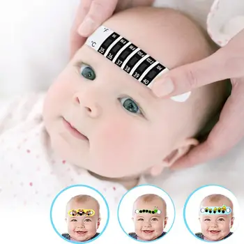 

20pcs Forehead Head Strip Fever Thermometer Baby Children Adult Body Check Test Temperature Monitoring Safe Convenient Sticker