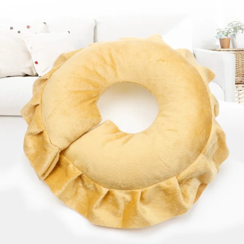 Facial Massage Sleeping Pillow for Beauty Salon Massage Tool Beauty Spa Bed with Hole Pillow - Color: Yellow