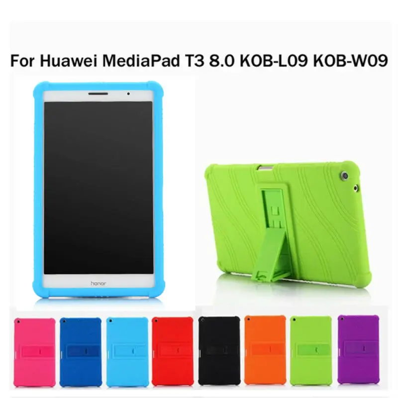 

Stand Silicone Back Cover Shell Case Skin for Huawei MediaPad T3 8.0 KOB-L09/W09