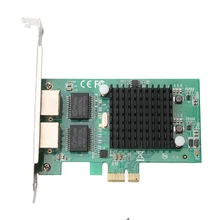 Для компьютера Intel 82575EB стабильная Замена PCI Express Внутренняя сетевая карта 1000 Мбит/с двойной порт аксессуары Настольный прочный