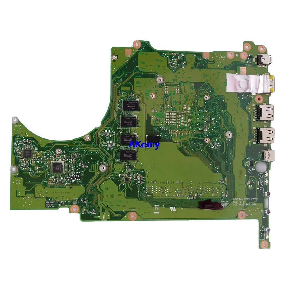 Q504UAK материнская плата для ноутбука ASUS Q504UAK Q504UA Q504U UX560UA UX560UAK материнская плата с i7-7500U 8 Гб оперативной памяти