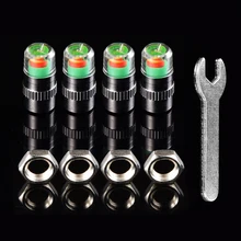 4PCS 2.4Bar 36PSI Car Auto Tire Pressure Monitor Valve Stem Caps Gauge Sensor Indicator Eye Alert Diagnostic Alarm Tools Kit