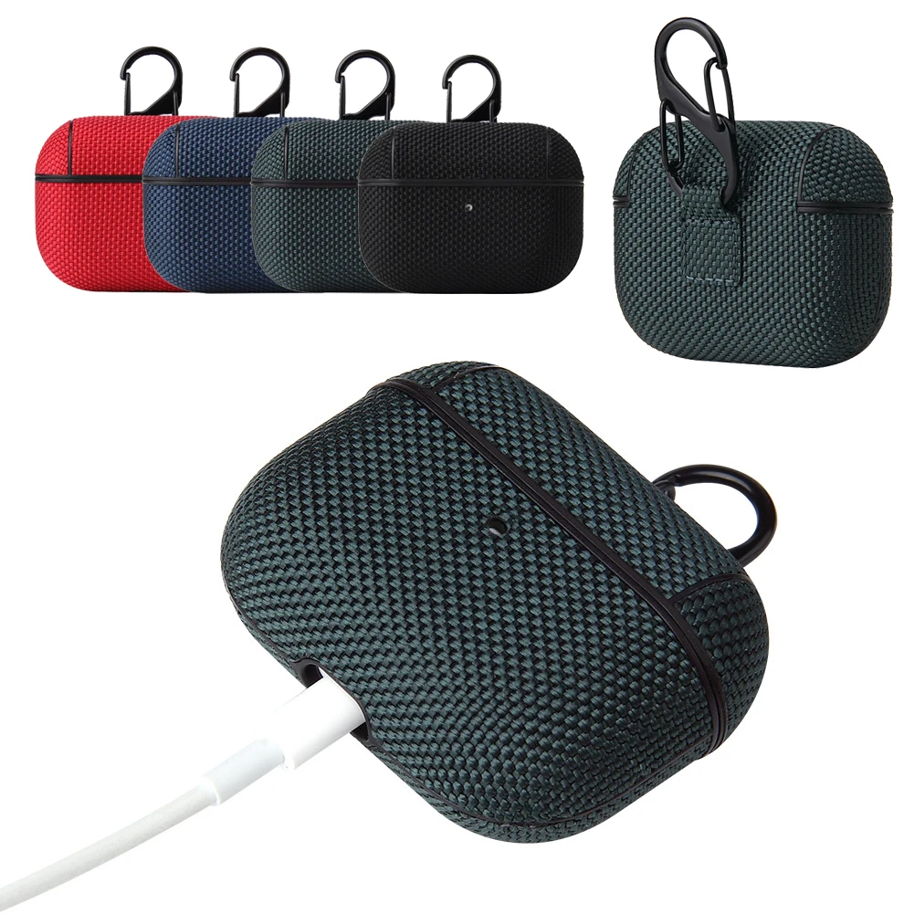 For AirPods Pro 3 Textile Cloth Skin Earphone Case Wireless Bluetooth Headphone Cover Portable Anti Fingerprint Retro Sleeve Bag