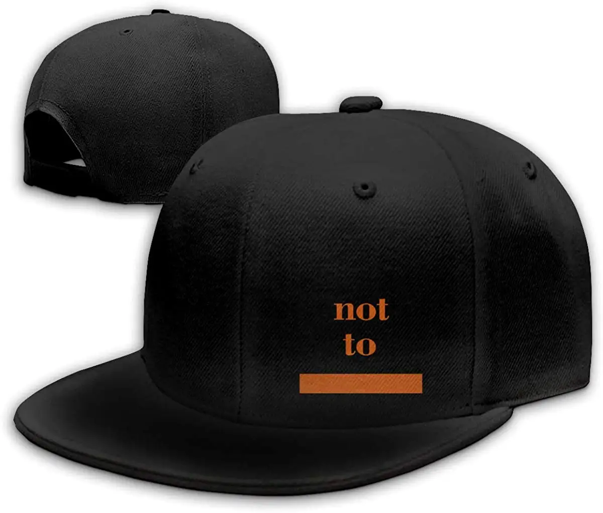 Я бы не хотел, чтобы Мужская бейсболка с плоским козырьком Регулируемая черная бейсболка