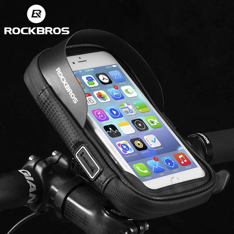ROCKBROS велосипедная сумка 6 дюймов непромокаемая термополиуретановая для