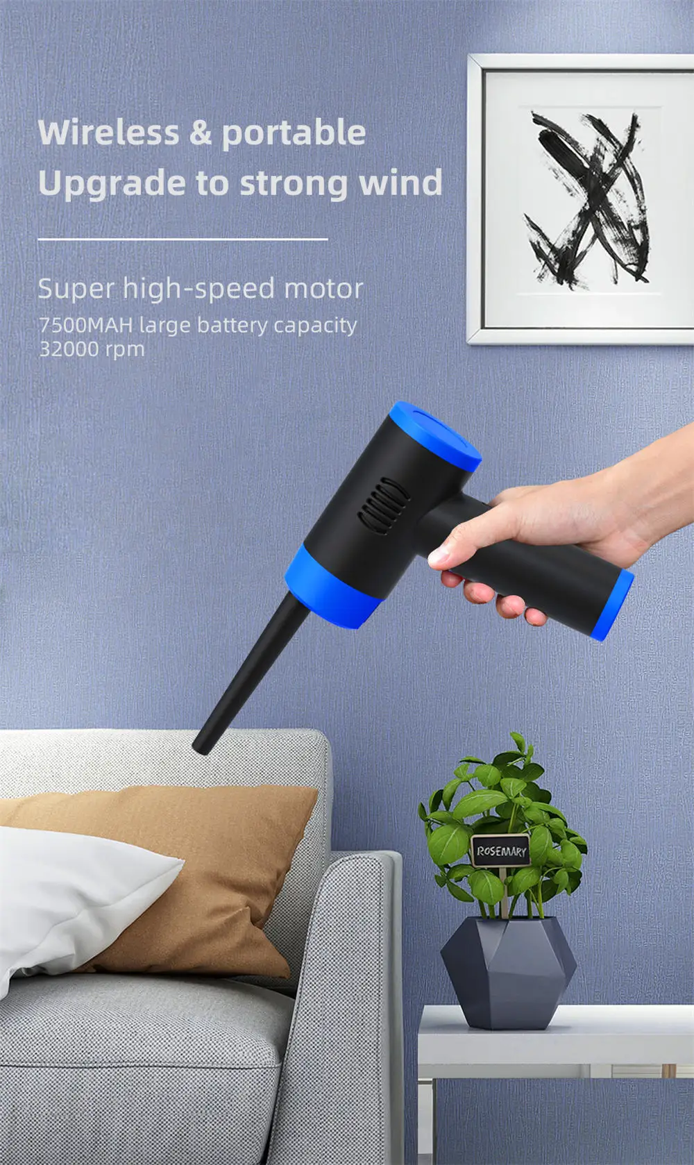 Electric Cordless Air Blower for PC and Camera Cleaning Description Image.This Product Can Be Found With The Tag Names Cheap Device Cleaners, Computer Office, High Quality Computer Office
