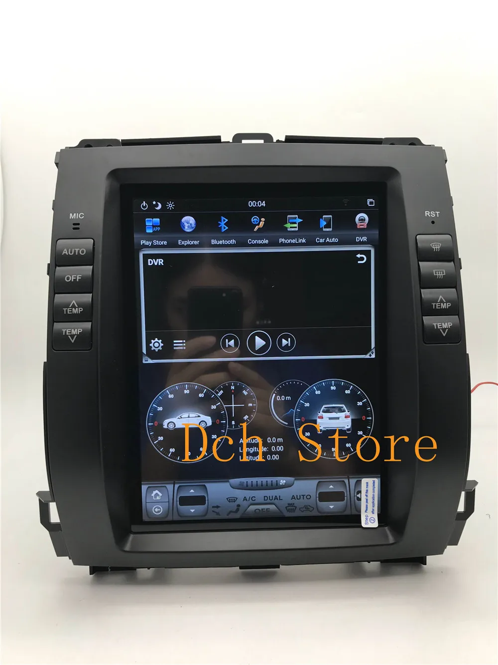 10,4 ''вертикальный экран Tesla стиль Android 8,1 автомобильный dvd-плеер gps для Toyota Prado 120 land cruiser 2002-2009 Lexus GX470 PX6
