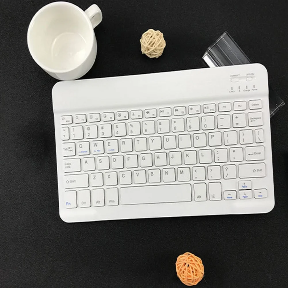 Беспроводная 78 клавишная ультра-тонкая Bluetooth клавиатура мини-клавиатура Бесшумная клавиатура офисные принадлежности для iPad телефона планшета