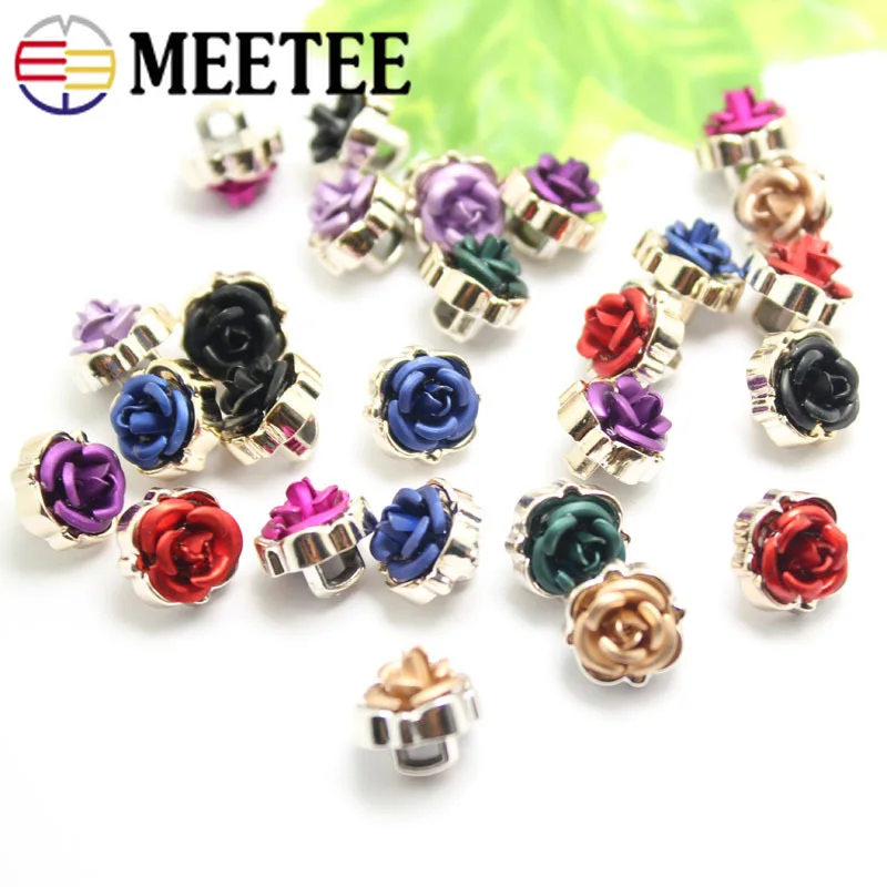 Meetee 100pcs 11mm Multicolor Resin Shank Buttons Shirt Sewing Decoration Buckles DIY Coat Garment Crafts Accessories ZK2006 | Дом и сад