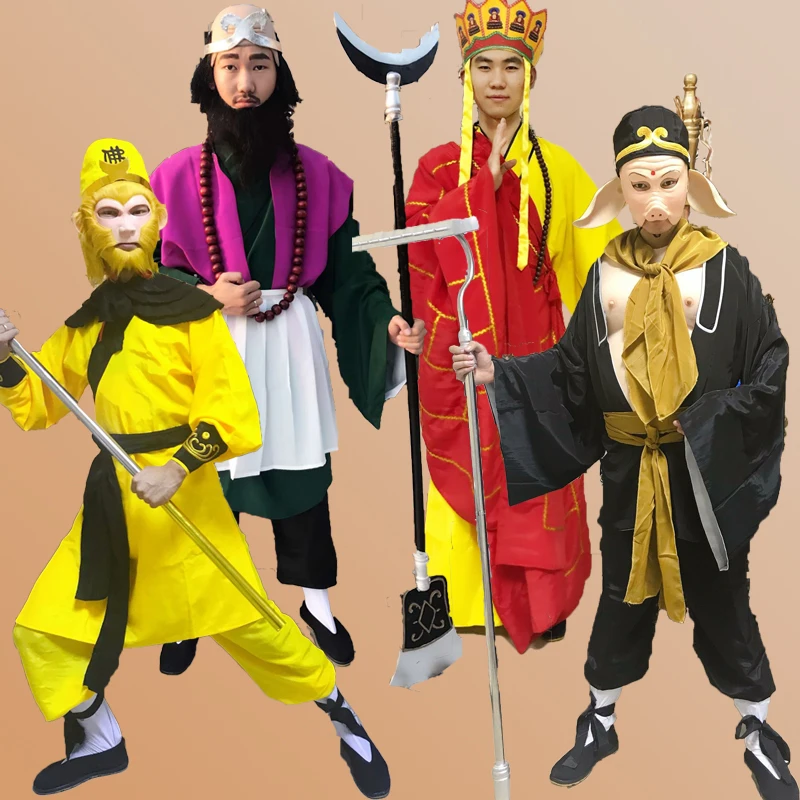 Journey to the West festival stage Performance Tang Seng Monkey King Zhu Bajie Sand monkarmor комплекты костюмов для