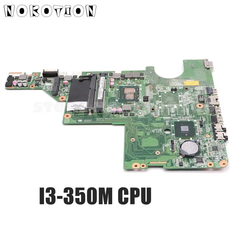 NOKOTION For HP Compaq G62 CQ62 Laptop Motherboard I3-350M CPU DDR3 634648-001 DAAX1JMB8C0 MAIN BOARD | Компьютеры и офис