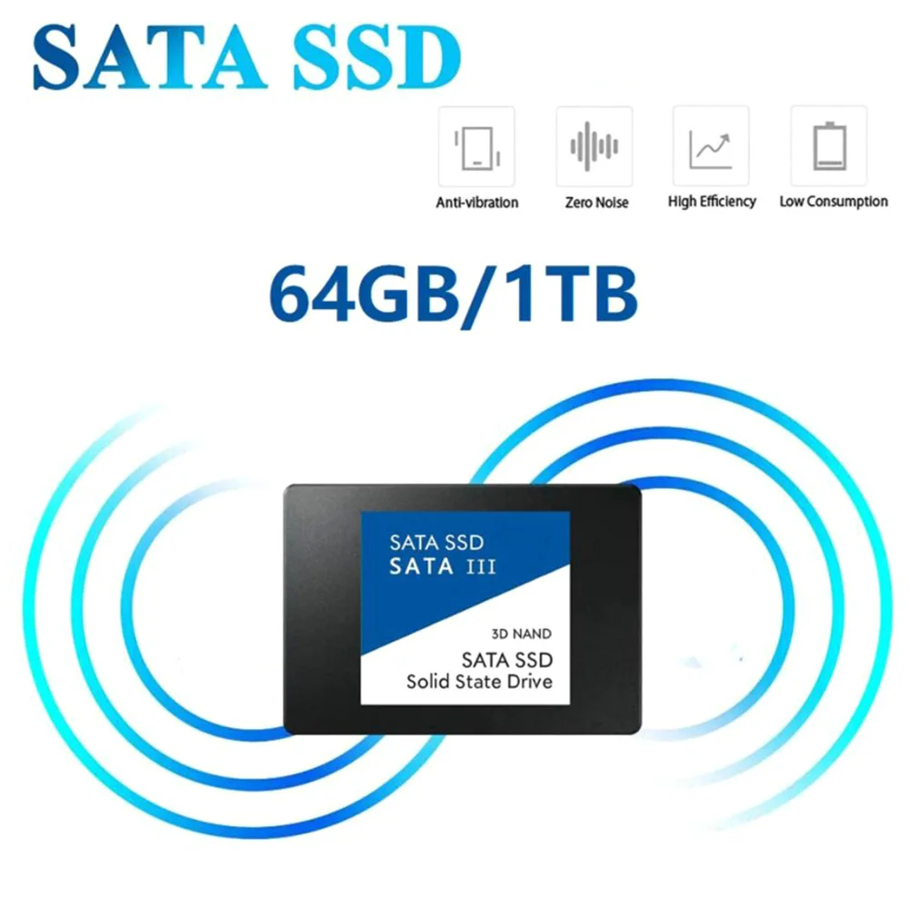 2.5&quot SATA 3 SSD 1TB 512GB Internal Solid State Drive Hard Disk up to 550 MB/s Daily Calculations Games Low-power Storage | Электроника