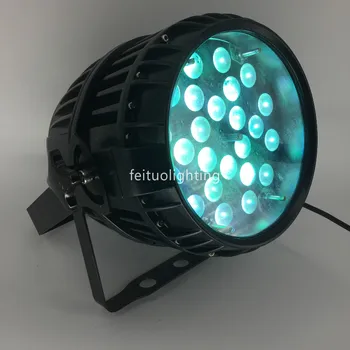 

E-8x with case Led Par Zoom 24x18W RGBWA+UV 6in1 Leds outdoor ip65 Led Par Can For Stage DJ Christmas