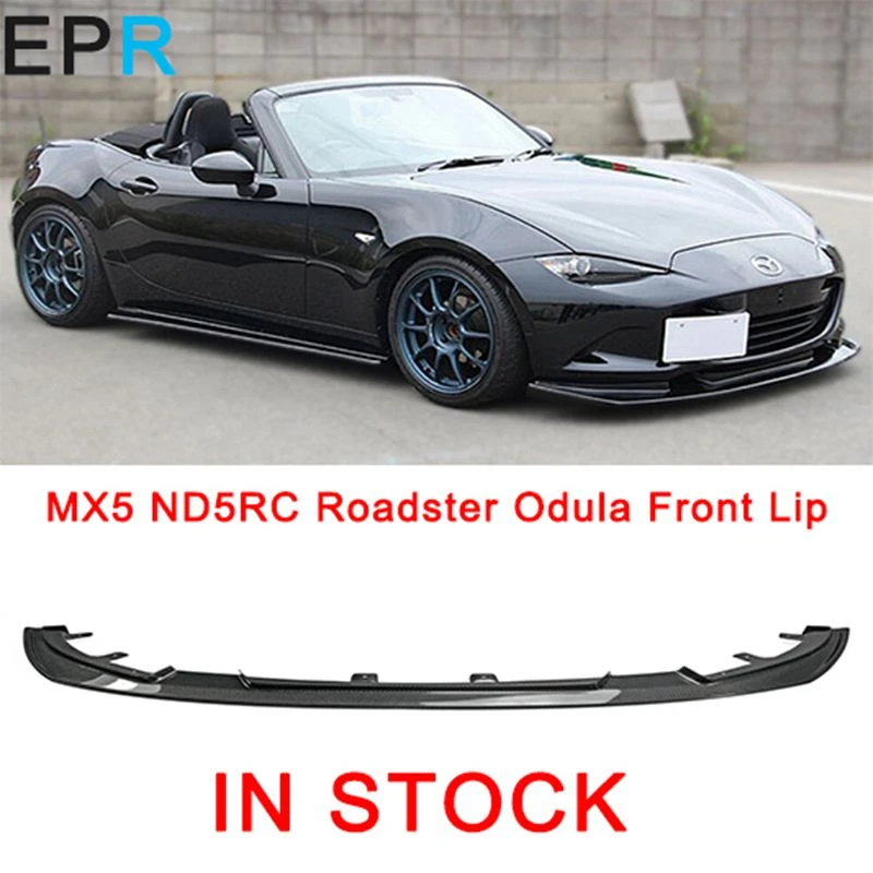 Mx5 Nd5rc Miata Roadster Carbon Fiber Odula Front Bumper Lip For Mazda Glossy Fiber Bumper Splitter Under Spoiler Body Kit Awnings Shelters Aliexpress