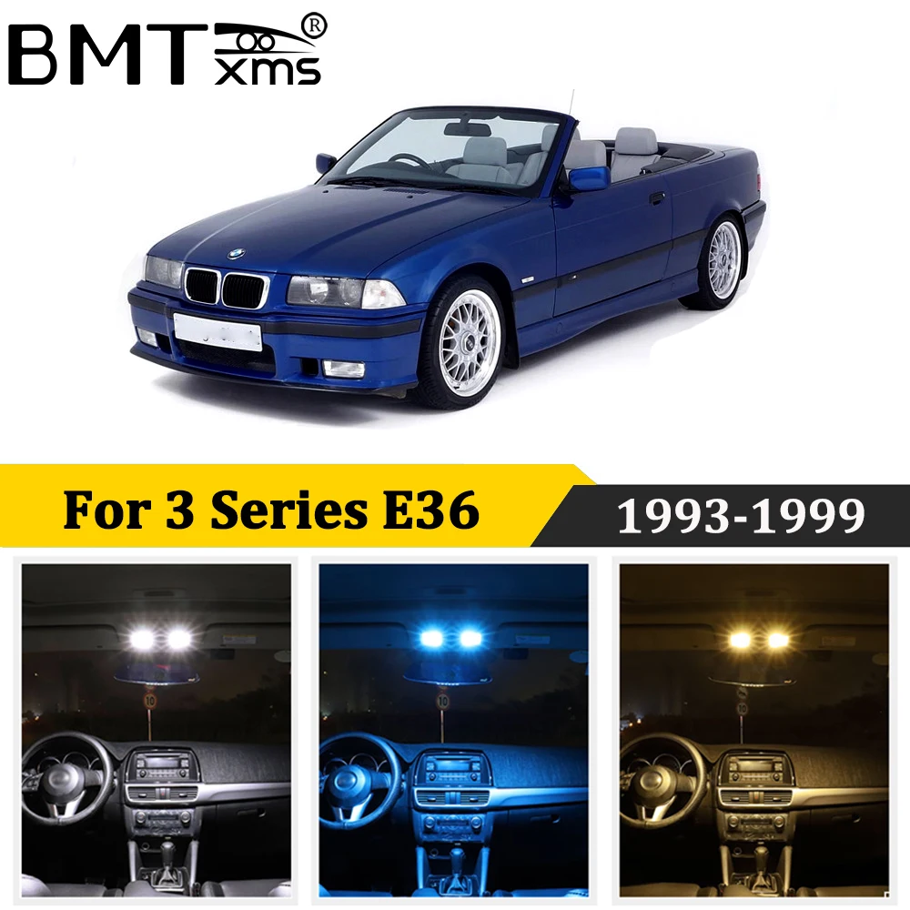 BMTxms 13 светодиодный т. светодиодная внутренняя подсветка Canbus для BMW 3 серии E36 318i 320i