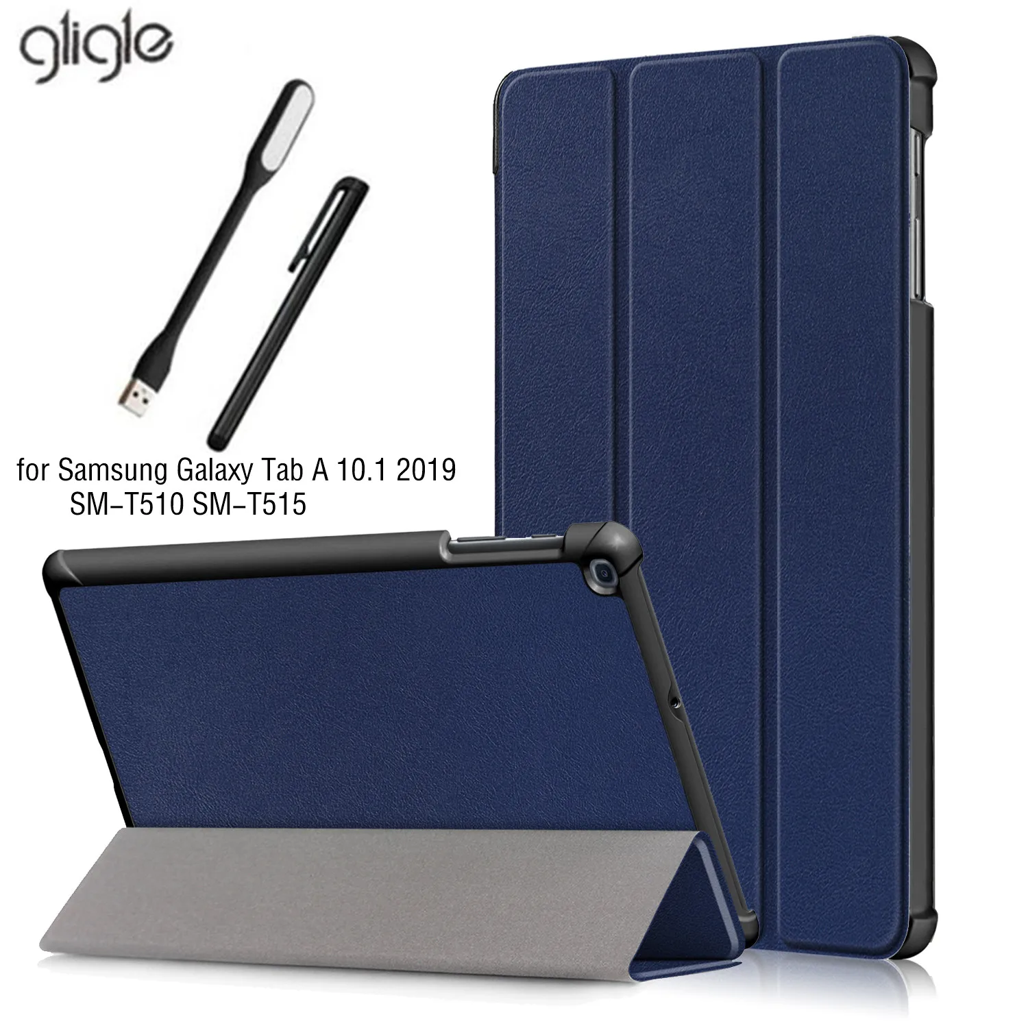 Умный кожаный чехол GLIGLE для Samsung Galaxy Tab A 10 1 2019 SM T510 SMT515 защитный на весь корпус +