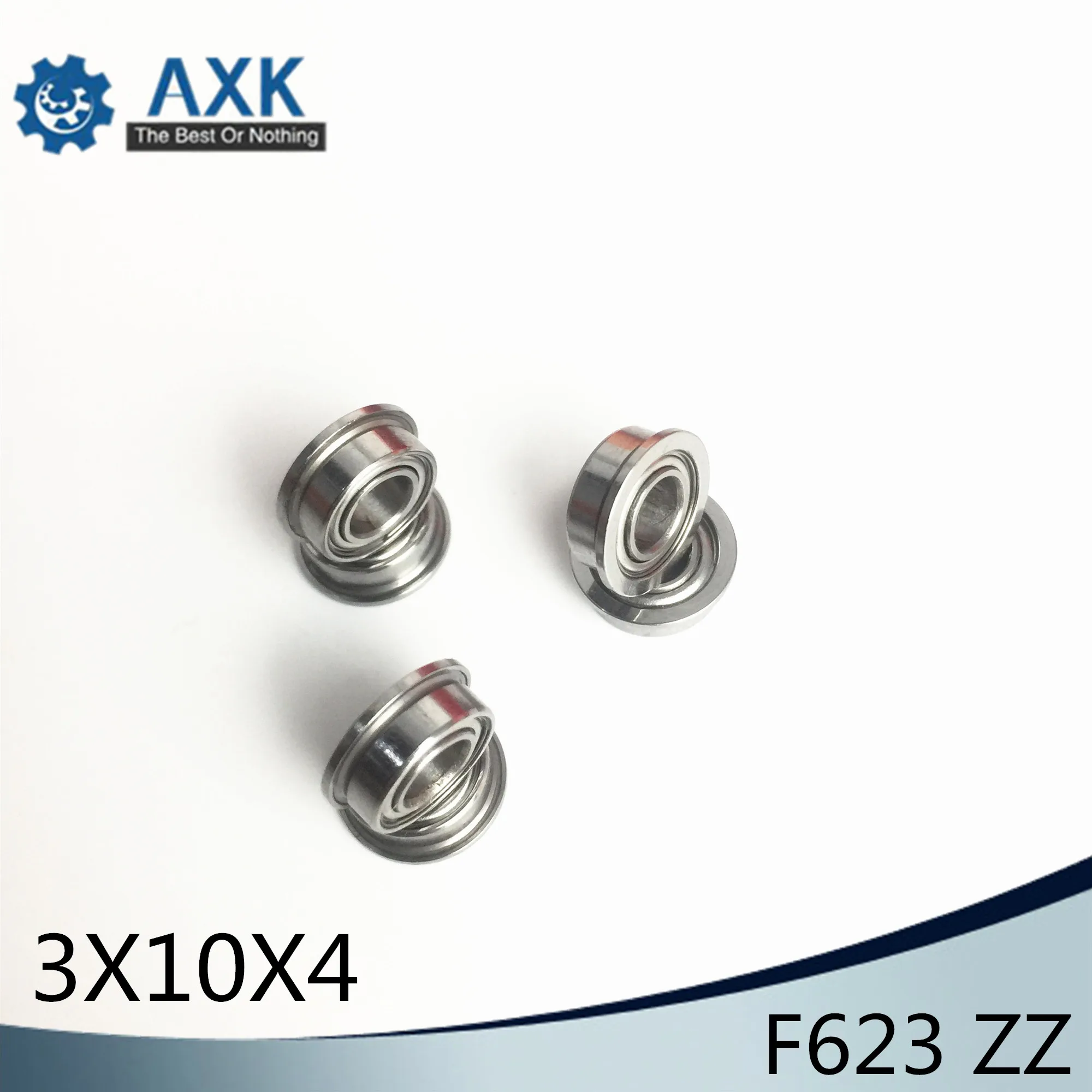 Desktop 3D Printer Special Flange Bushing Ball Bearing F623ZZ (10PCS) 3X10X4mm F623 For Kossel/ Prusa i3 Parts Free Shipping