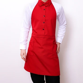 

Korean Style Unisex Apron Fashion Apron Tea Shop Coffee Shop Men and Women Overalls With Apron